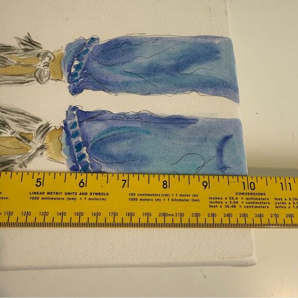 2 8x10 Watercolor Artwork Heel Shoes Gayle Miller - Picture 6 of 8